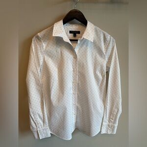NWT Mini Polka Dot Banana Republic Tailored Riley Shirt